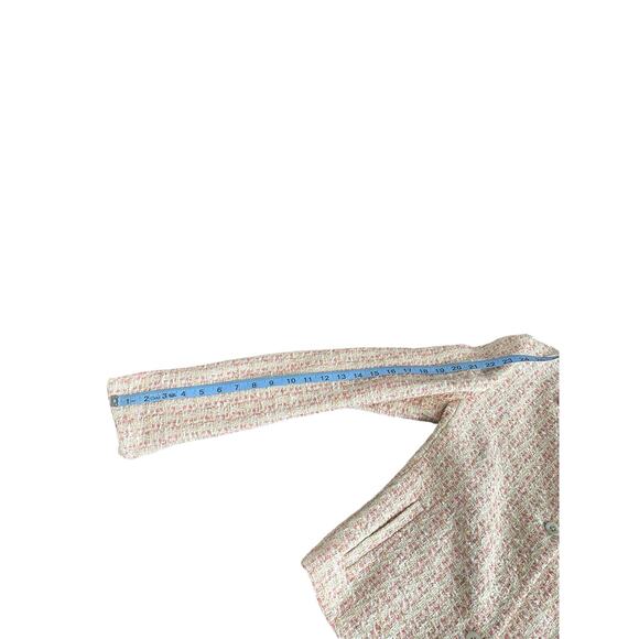 Bernard Zins Blazer Pink Tweed Twee‎ Office Work Career Business Size 4 - Picture 12 of 13